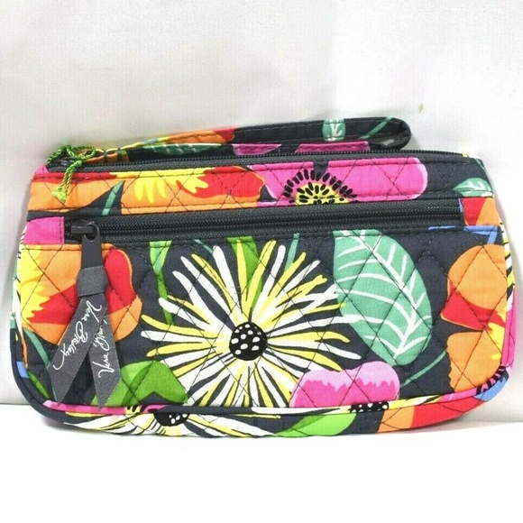 Vera Bradley Handbags - Vera Bradley JAZZY BLOOMS Wristlet Bag Purse NWT